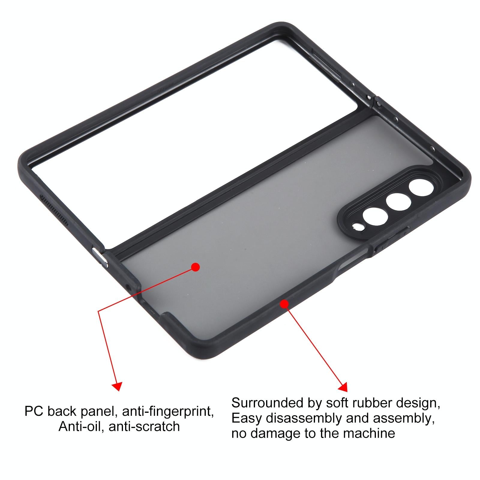 For Samsung Galaxy Z Fold4 5G Matte Tpu Pc Case - Image 5