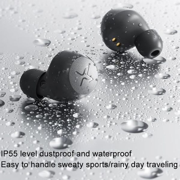 Standard Wireless Bluetooth Earphones - Stereo - Gray