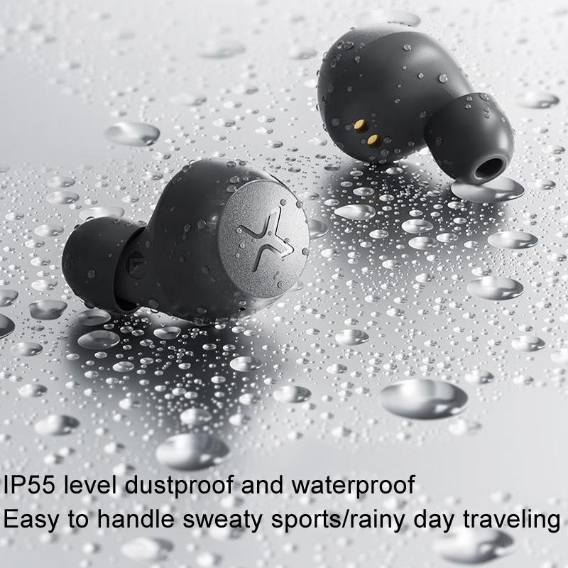 Standard Wireless Bluetooth Earphones - Stereo - Gray - Image 5