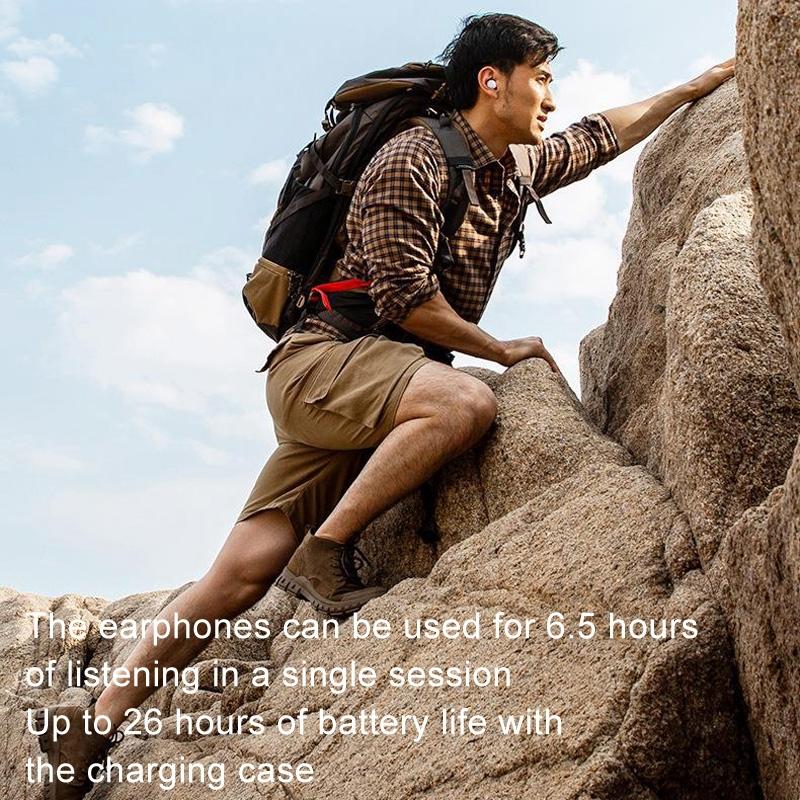 Standard Wireless Bluetooth Earphones - Stereo - Gray - Image 6