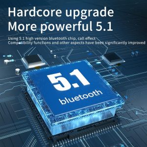 Intelligent Bluetooth Earphones with Digital Display - Black - Image 4