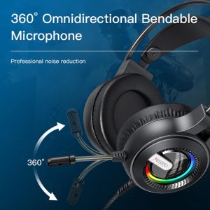 Rgb Gaming Earphones With Head-Mounted Design - Image 8