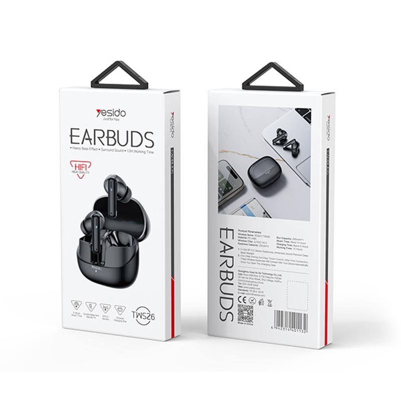 Black Wireless Bluetooth Earphones - Tws26 - Image 11