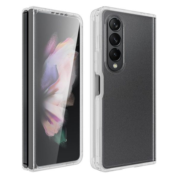 For Samsung Galaxy z Fold4 5G Transparent Frosted Hard Case  - Pc + Tpu