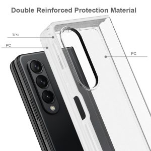 For Samsung Galaxy z Fold4 5G Transparent Frosted Hard Case  - Pc + Tpu - Image 7