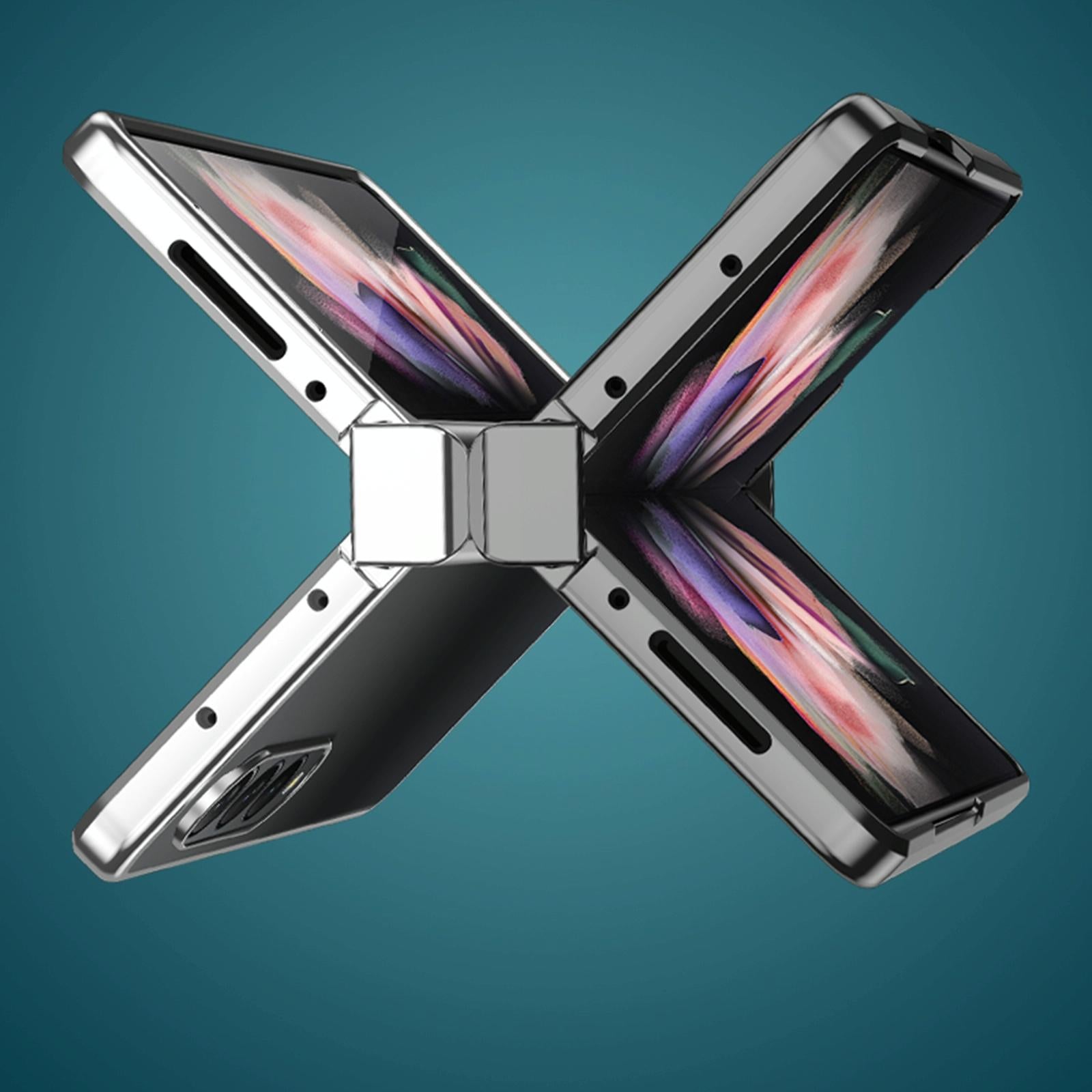 For Samsung Galaxy Z Fold4 5G Shockproof Pc Case - Full Coverage - Purple - Image 5