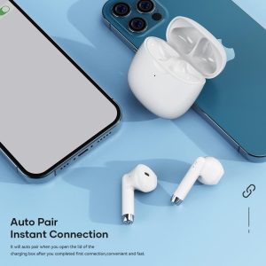 Wireless Bluetooth 5.0 Earphones - White - Image 4