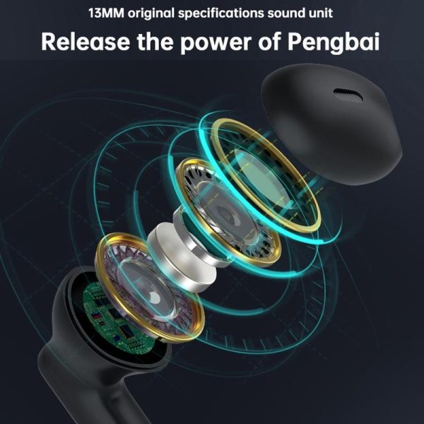 Wireless Bluetooth Earphones for Sports and Gaming - Black