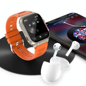 Ip68 Waterproof Bluetooth Smart Watch Health Monitor - Orange - Image 6