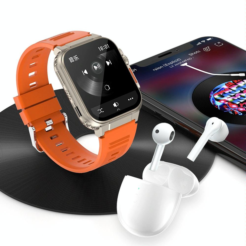 Ip68 Waterproof Bluetooth Smart Watch Health Monitor - Orange - Image 6