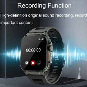 Ip68 Waterproof Bluetooth Smart Watch Health Monitor - Orange - Image 12