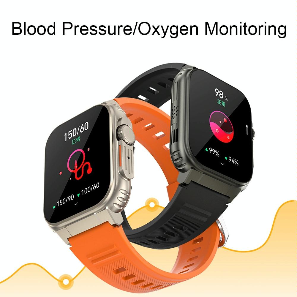 Ip68 Waterproof Bluetooth Smart Watch Health Monitor - Orange - Image 15