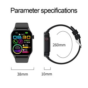 Waterproof Smart Watch With Bluetooth And Blood Oxygen Monitoring - Ip68 - Blue - Image 9