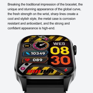 Waterproof Smart Watch With Bluetooth And Blood Oxygen Monitoring - Ip68 - Blue - Image 12