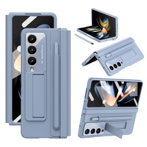 For Samsung Galaxy Z Fold4 5G Full Coverage Pc Case With Pen - Blue
