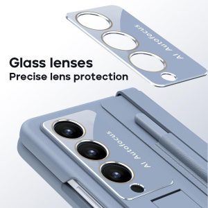 For Samsung Galaxy Z Fold4 5G Full Coverage Pc Case With Pen - Blue - Image 4