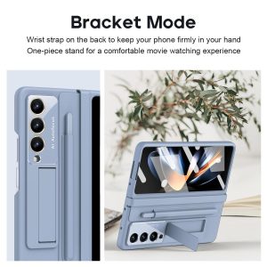 For Samsung Galaxy Z Fold4 5G Full Coverage Pc Case With Pen - Blue - Image 6