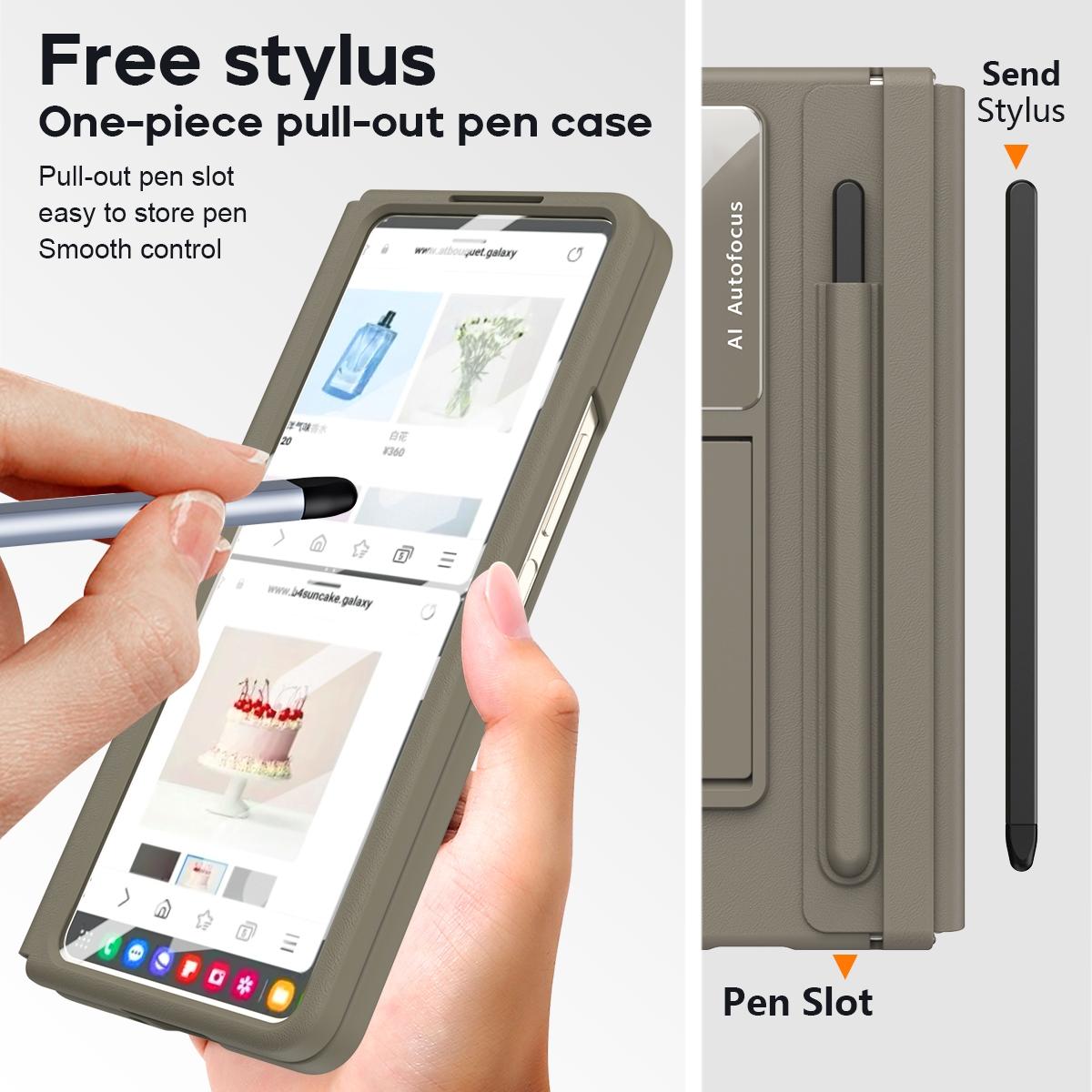 For Samsung Galaxy Z Fold4 5G Full Coverage Pc Case With Pen - Blue - Image 11