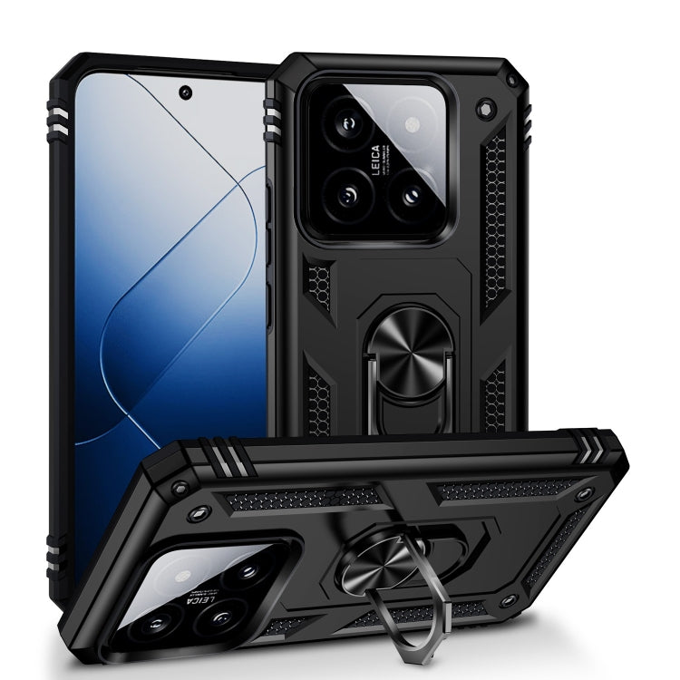 For Samsung Galaxy z Fold4 5G Tpu & Pc Shockproof Phone Case - Black - Image 1