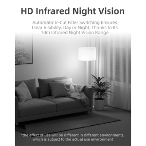 Wireless WiFi Security Camera(5.4x5.4x9CM) - 1080P HD Infrared Night Vision Indoor/Outdoor Surveillance, Phone Remote View,  and Two-Way Audio & AI Human Detection Alarm - Image 2