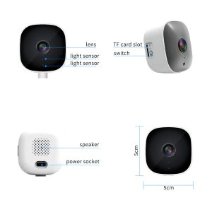 White Smart Indoor Security Camera 3MP HD WiFi Wireless Monitor with Night Vision Two-Way Audio & Motion Detection Ideal for Baby Pet & Home Office - Image 4