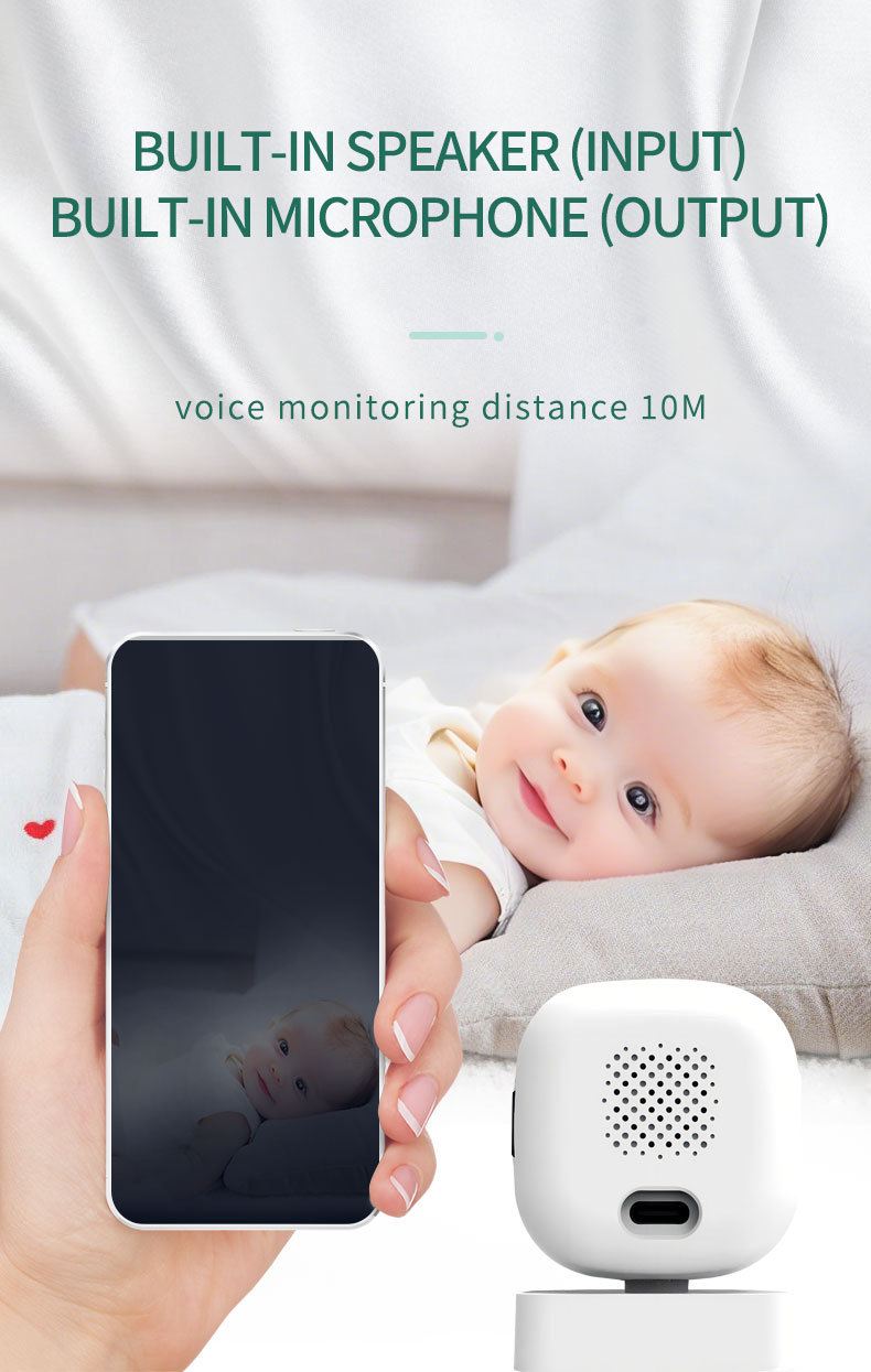 White Smart Indoor Security Camera 3MP HD WiFi Wireless Monitor with Night Vision Two-Way Audio & Motion Detection Ideal for Baby Pet & Home Office - Image 6