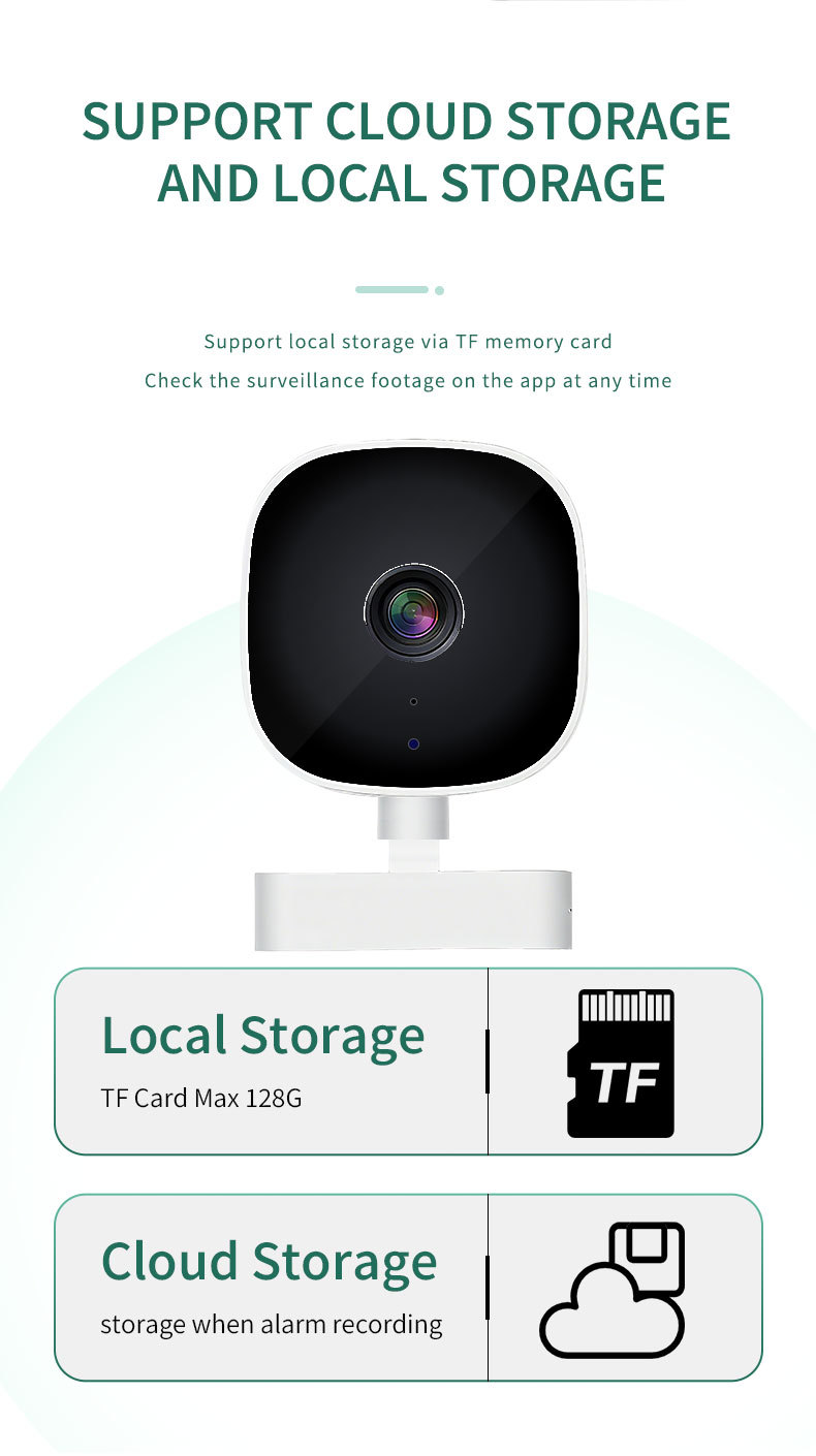 White Smart Indoor Security Camera 3MP HD WiFi Wireless Monitor with Night Vision Two-Way Audio & Motion Detection Ideal for Baby Pet & Home Office - Image 7