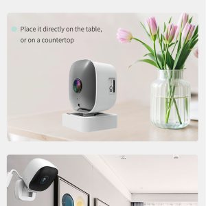 White Smart Indoor Security Camera 3MP HD WiFi Wireless Monitor with Night Vision Two-Way Audio & Motion Detection Ideal for Baby Pet & Home Office - Image 9