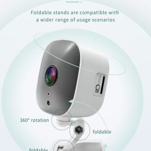 White Smart Indoor Security Camera 3MP HD WiFi Wireless Monitor with Night Vision Two-Way Audio & Motion Detection Ideal for Baby Pet & Home Office - Image 10