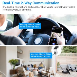 White Solar Powered Outdoor Security Camera 1080P - Wireless Smart Home PTZ CCTV with Two-Way Audio, IP65 Waterproof & Colour Night Vision - Image 5