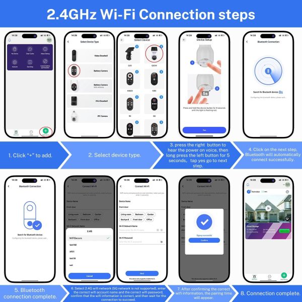 White Solar Powered Outdoor Security Camera 1080P - Wireless Smart Home PTZ CCTV with Two-Way Audio, IP65 Waterproof & Colour Night Vision