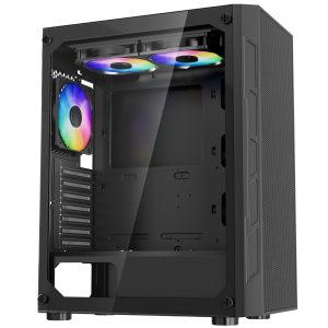 VEVOR Mid-Tower ATX PC Gaming Case Computer Case Box with 3 x 120 mm ARGB Fans - Image 9