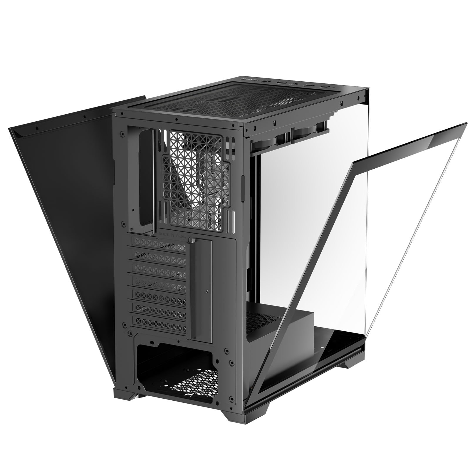 VEVOR PC Gaming Case Mid-Tower Computer Case with 2 Fans for ATX Motherboard - Image 10