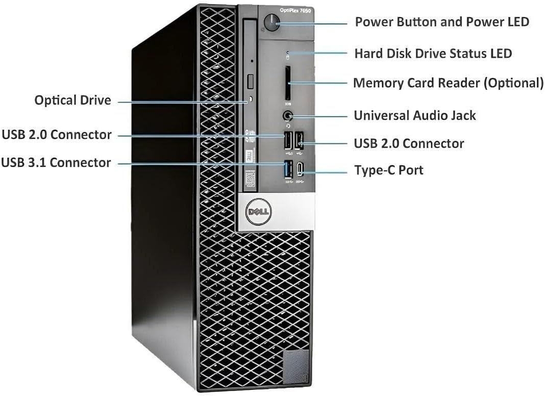 (Refurbished) OptiPlex 7050 Intel i7-7700 16GB 256GB W11 SFF Desktop - Image 2